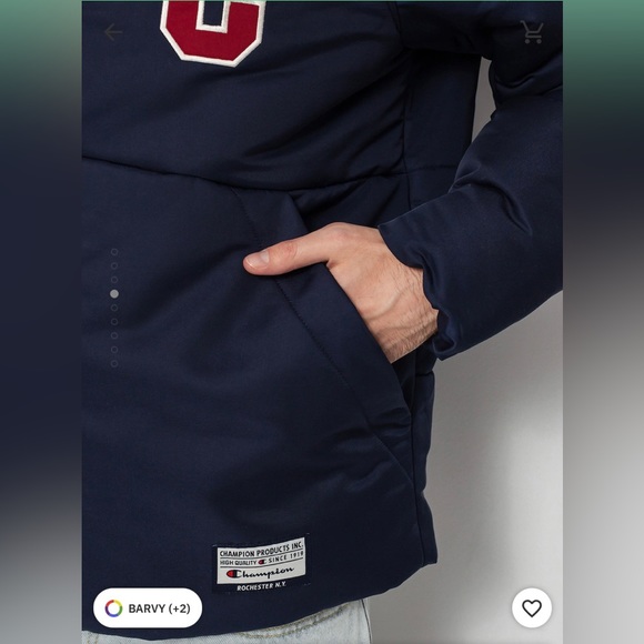 NWT Champion Heavy Puffer Teddy Lined Padded Coach Jacket high thermal resistant - Picture 4 of 7